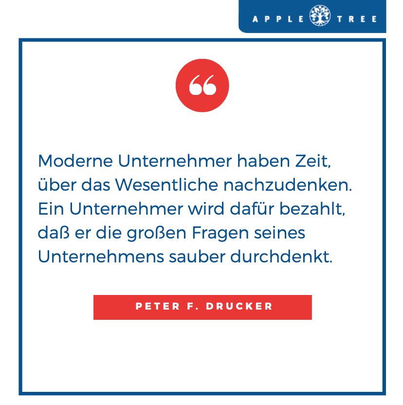 Moderne Unternehmer haben Zeit, über das Wesentliche nachzudenken. Ein Unternehmer wird dafür bezahlt, dass er die grossen Fragen seines Unternehmens sauber durchdenkt.